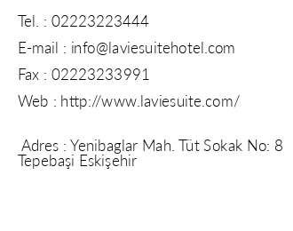 La Vie Suite Hotel iletiim bilgileri